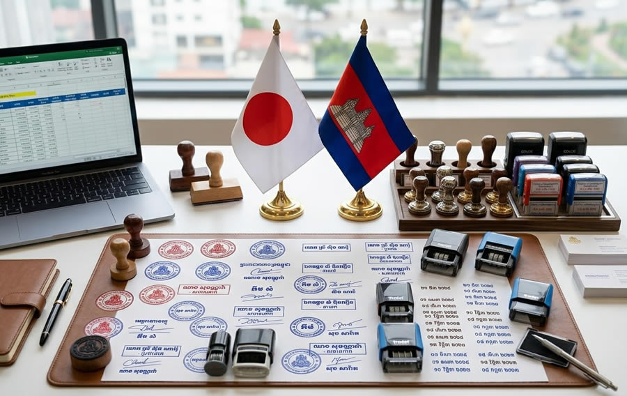 Dịch vụ khắc dấu chữ tiếng Campuchia