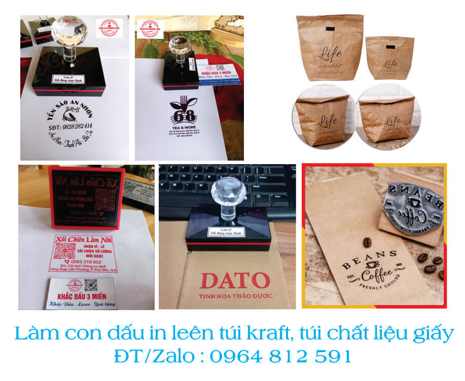 Khắc Dấu đ&oacute;ng ly in l&ecirc;n cốc nhựa, cốc giấy