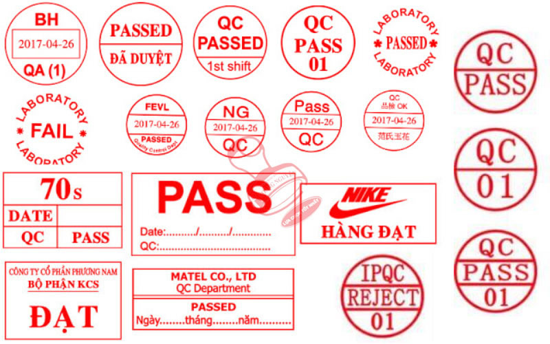 Khắc con dấu tr&ograve;n QC Pass Nghệ An H&agrave; Tĩnh
