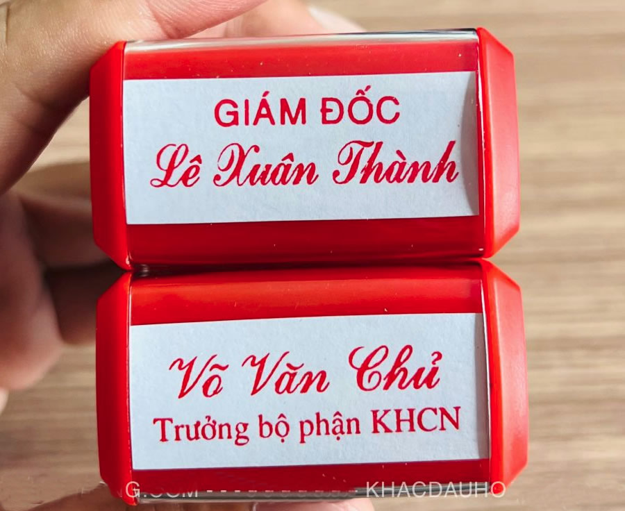 Khắc con dấu t&ecirc;n chức danh Nghệ An H&agrave; Tĩnh