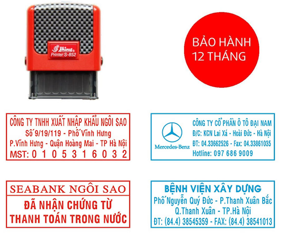 Khắc Con dấu m&atilde; số thuế Nghệ An H&agrave; Tĩnh