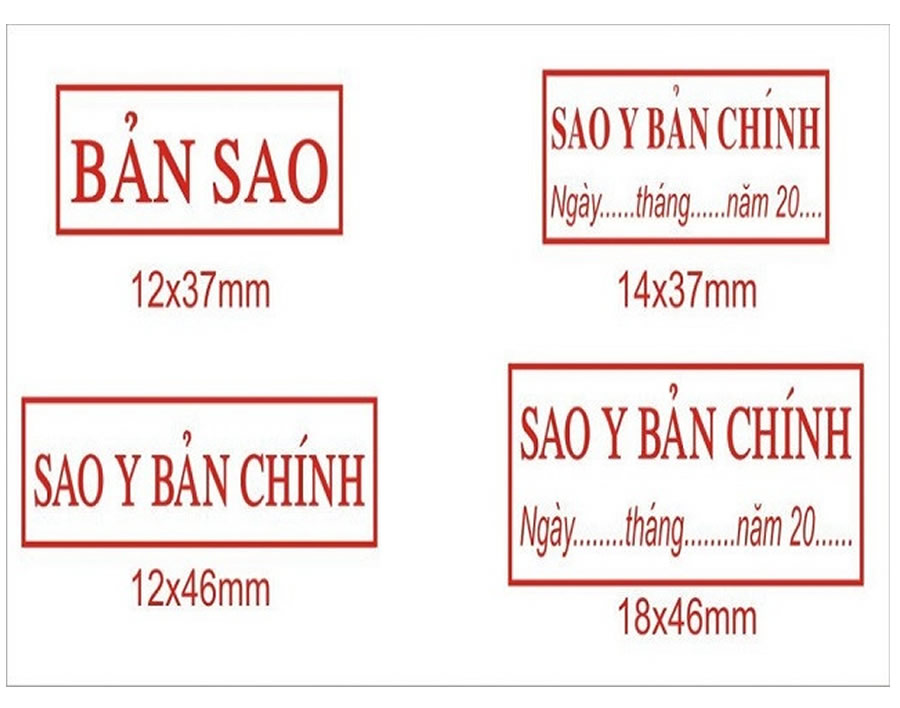 Khắc con dấu sao y bản chính Nghệ An Hà Tĩnh