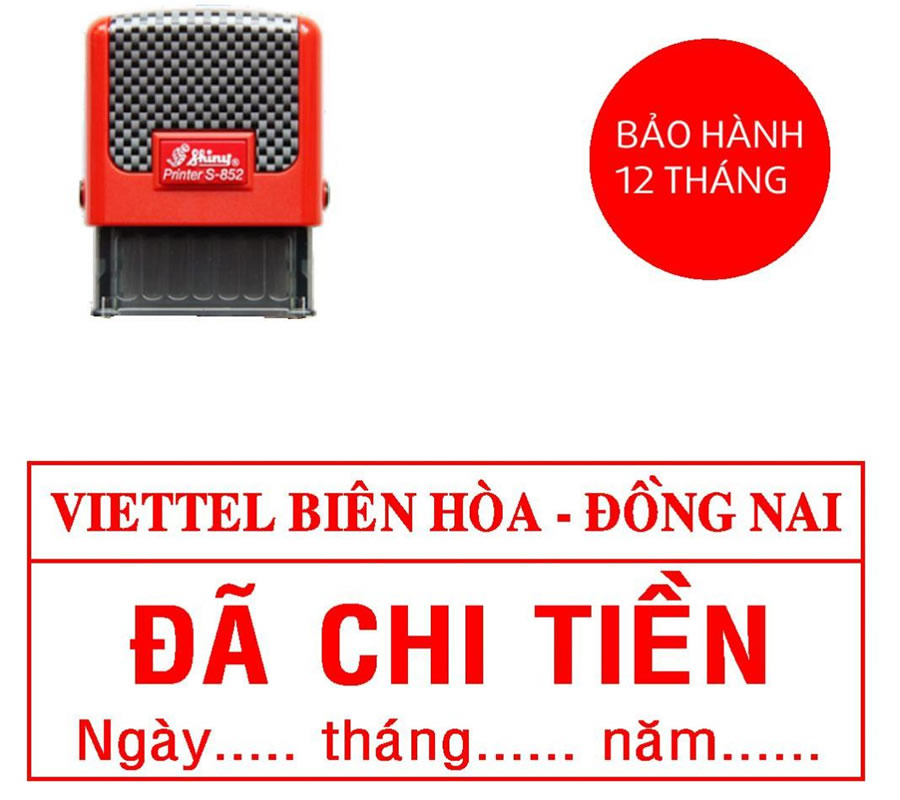 Khắc dấu đ&atilde; chi tiền